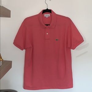 Lacoste Classic Fit Salmon Polo - Size M